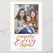 Budget Retro Merry Alles Vakantie Foto (Voorkant)