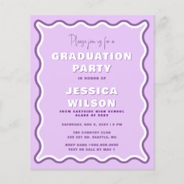 Budget Retro Paars Photo Afstuderen