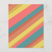 Budget Retro Rainbow OH Baby shower Invitation (Achterkant)