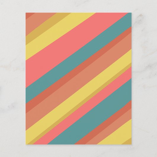 Budget Retro Rainbow OH Baby shower Invitation (Achterkant)