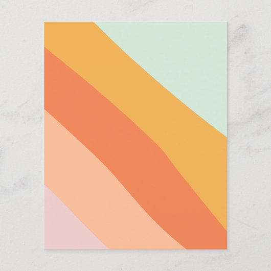 Budget Retro Stripes Graduation Party nodigt uit (Achterkant)