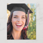 Budget Retro Stripes Photo Afstudeerder Party nodi (Achterkant)