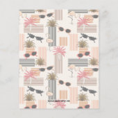 Budget Retro Sunbril 50th Birthday Invitations (Achterkant)