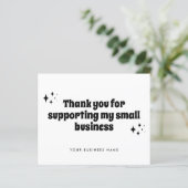 Budget Retro Support Small Business Bedankt (Staand voorkant)