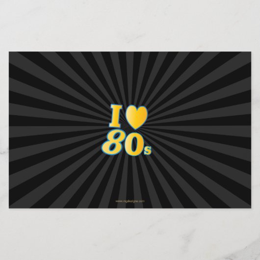 Budget Retro Volledig Geweldige 80s feestuitnodigi (Achterkant)