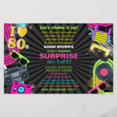 Budget Retro Volledig Geweldige 80s feestuitnodigi (Voorkant)