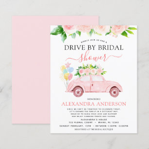 Budget rituele auto bruidsfeest bloemige roze