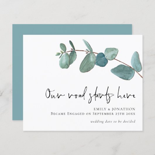 Budget Road begint hier met Eucalyptus Verloving (Voorkant / Achterkant)