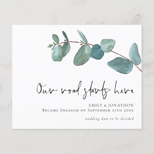 Budget Road begint hier met Eucalyptus Verloving (Voorkant)