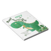 BUDGET Roar, Three-Rex Cute Dinosaur Invitation Notitieblok (Schuin)
