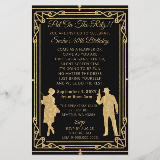 Budget Roaring 20 gangster van het loopmeisje van  (Voorkant)