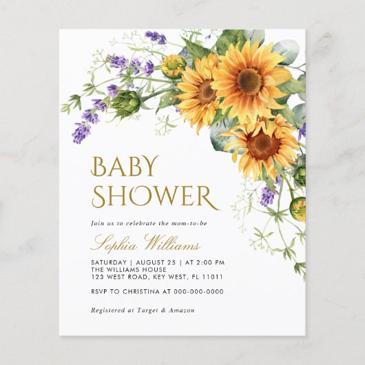 Budget Robuust Baby shower (Voorkant)