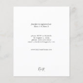 Budget Robuust Eucalyptus & Gold Vrijgezellenfeest Flyer (Achterkant)