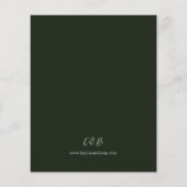 Budget Robuust Eucalyptus & Gold Wedding - Groen Flyer (Achterkant)