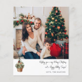 Budget Robuuste kerstboom V Opmerking Foto Flyer (Voorkant)