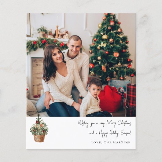 Budget Robuuste kerstboom V Opmerking Foto Flyer (Voorkant)