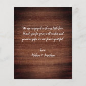 Budget Robuuste nieuwe baby 4 Foto Hartelijk dank (Achterkant)