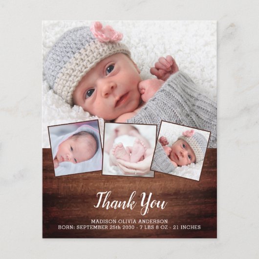 Budget Robuuste nieuwe baby 4 Foto Hartelijk dank (Voorkant)