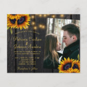 Budget robuuste QR-code foto huwelijksuitnodiging Flyer (Voorkant)