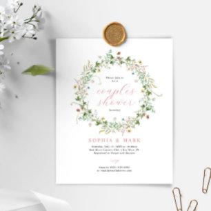 Budget Robuuste Wildflower Couples - Uitnodiging