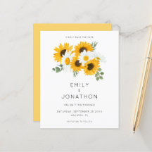 Budget Robuuste zonnebloemen Geel sparen de datum