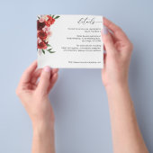 Budget Rode Bloemendetails - Wit Flyer (Hand)