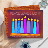 Budget rode Hanukka-kaarsen Vrede Liefde Licht Kaa