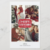 Budget Rode Kerst Alles 4 foto kerstkaart (Voorkant)