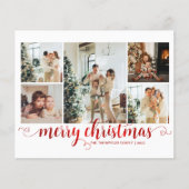 BUDGET Rode Kerstmis Hart Script 5 Foto (Voorkant)
