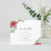 BUDGET Rode marine Floral Eucalyptus Greenery Wedd (Staand voorkant)