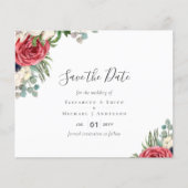 BUDGET Rode marine Floral Eucalyptus Greenery Wedd (Voorkant)