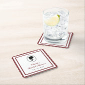 Budget Rode Roos Bloemen Bridgerton Vrijgezellenfe Kartonnen Onderzetters (Insitu)