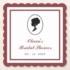 Budget Rode Roos Bloemen Bridgerton Vrijgezellenfe Kartonnen Onderzetters