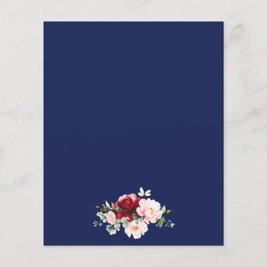 Budget Rode Roos & Gouden Bloem Save the Date Nodi (Achterkant)