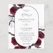 Budget Rode Roos Halloween Vleermuizen Trouwen- Wi (Voorkant)