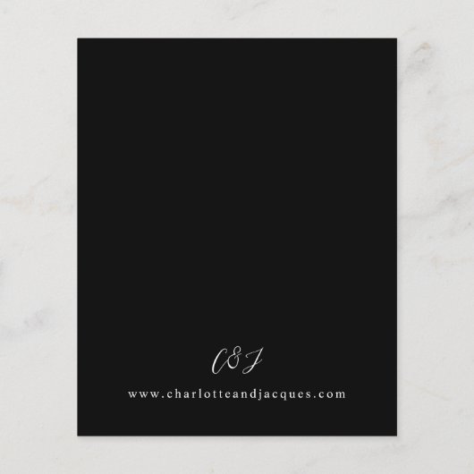 Budget Rode Roos Halloween Vleermuizen Trouwen- Zw Flyer (Achterkant)