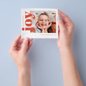 Budget Rode Vreugde Vakantie Fotokaart Flyer (Hand)