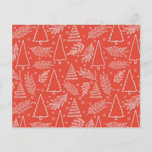 Budget Rode Vreugde Vakantie Fotokaart Flyer (Achterkant)