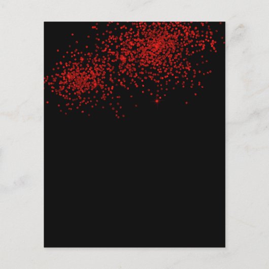 BUDGET Rode zwarte ballonnen Confetti Verjaardag v (Achterkant)