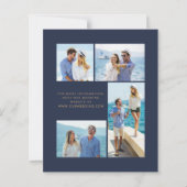 Budget Roest Agaat Marine Blauw 4 Foto bruiloft Ui (Achterkant)