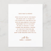 Budget Roest Boho Trouwfoto Dankjewel Flyer (Achterkant)