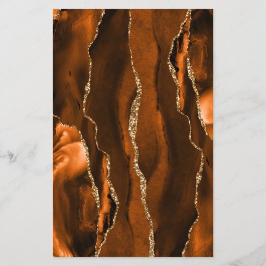 Budget Roest Gouden Agaat Marine Blauw Script Trou (Achterkant)