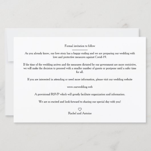 Budget Romantic 4 Wedding Engaged Photos Collage (Achterkant)