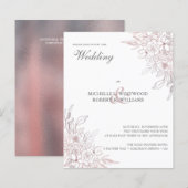 BUDGET Romantic Chic Roos Gold Floral Wedding (Voorkant / Achterkant)