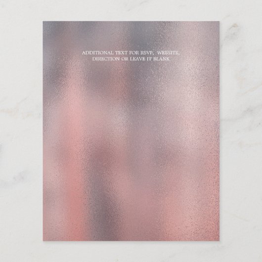 BUDGET Romantic Chic Roos Gold Floral Wedding (Achterkant)