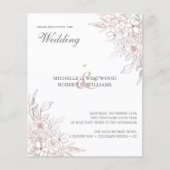 BUDGET Romantic Chic Roos Gold Floral Wedding (Voorkant)