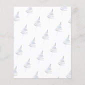 Budget Romantic Elegant Waterverf Floral Wedding Flyer (Achterkant)