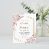 Budget Romantic Floral, Roze Roses Gold (Staand voorkant)