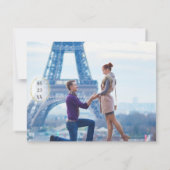 Budget Romantic Flourish Calligraphy Wedding Gold Kaart (Achterkant)