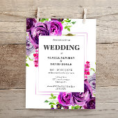 Budget Romantic Paarse Floral Wedding